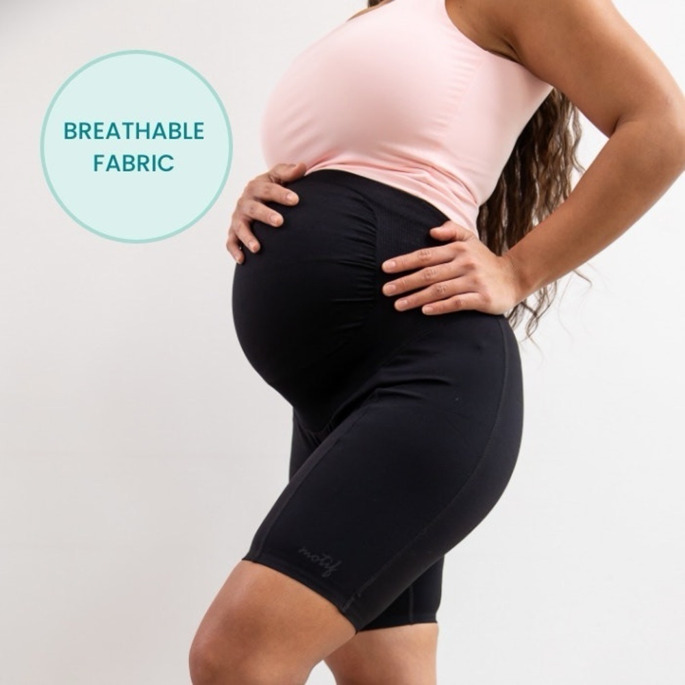 NWT Motif Medical Pregnancy Support Shorts black, size medium.